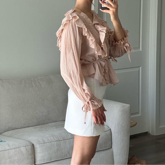 Doen pink long sleeve top size small - Picture 3 of 9